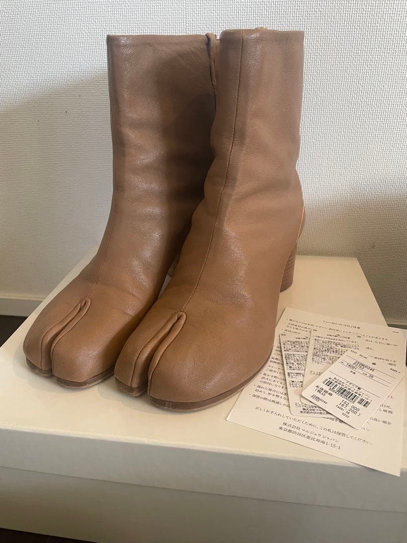 MaisonMargielaタビブーツ　ベージュ38サイズ 楽天市場】MAISON MARGIELA メゾンマルジェラ タビブーツ Tabi