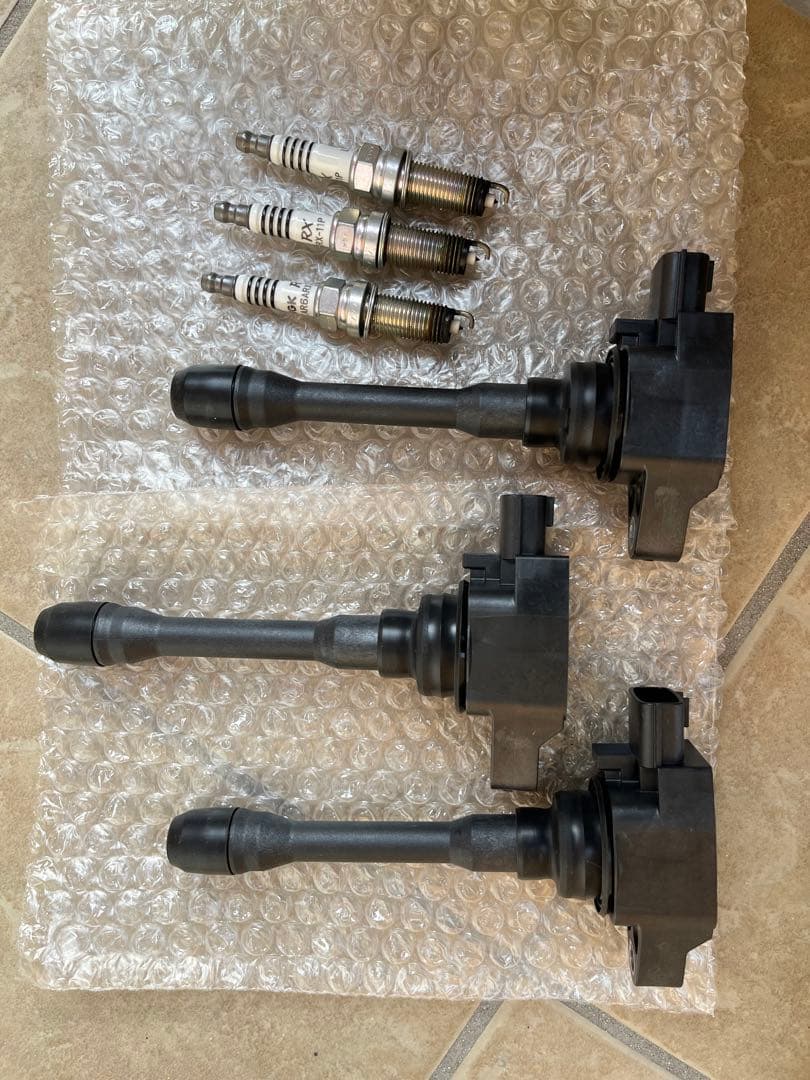 【低走行】　E12 ノート等　プラグ　イグニッションコイル　セット 日産（NISSAN） 新品 強化 イグニッションコイル 3本SET E12系 ノート