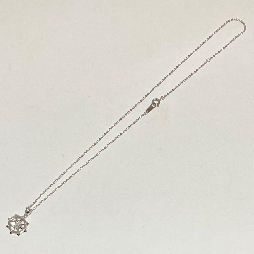 新品 真如苑 真言宗総本山伝燈苑 仏法輪 シルバー 純銀 ネックレス