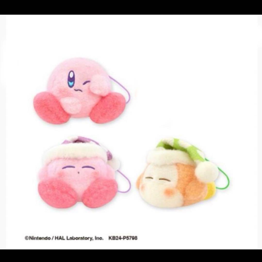 星のカービィ&ワドルディ羊毛フェルトすやすやminiぬいぐるみ3点セット