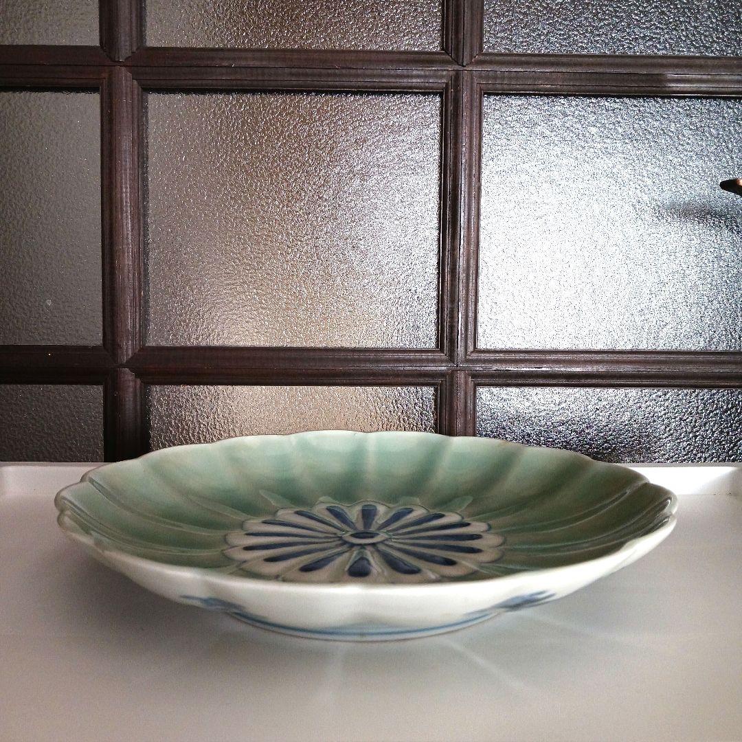 古伊万里 菊文皿 22センチ - メルカリ