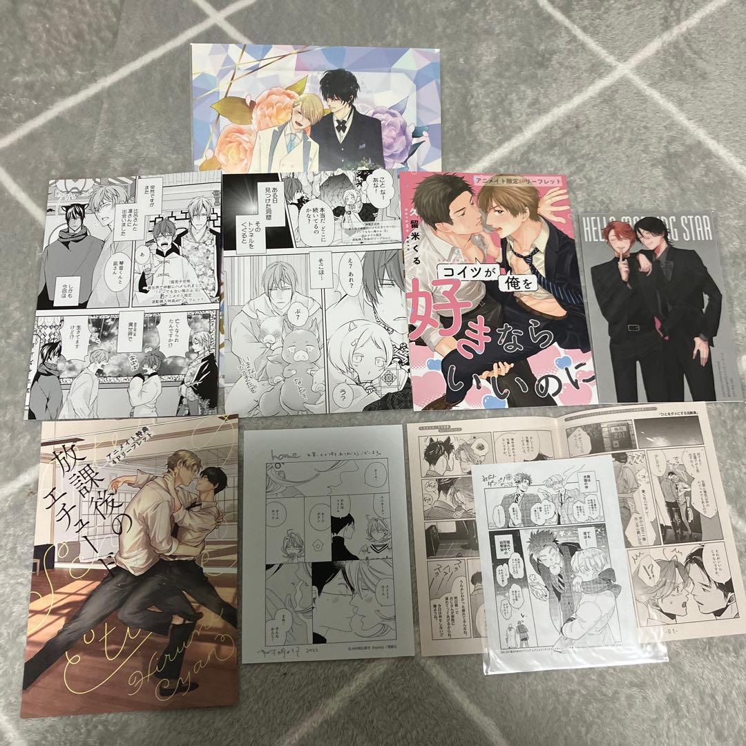 BLマンガ特典セット アニメイト リーフレット ペーパー - メルカリ