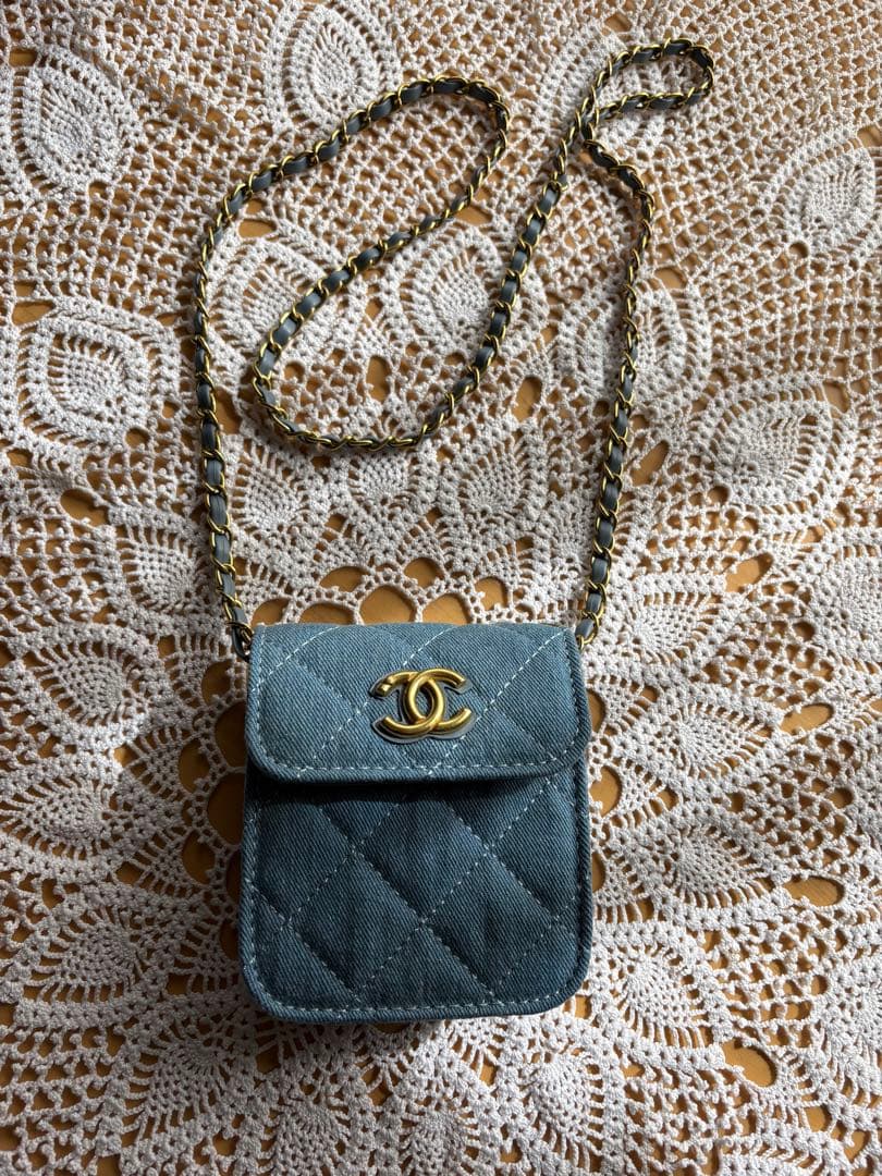 シャネル ノベルティ デニムミニ ショルダーバッグ 未使用 - メルカリ