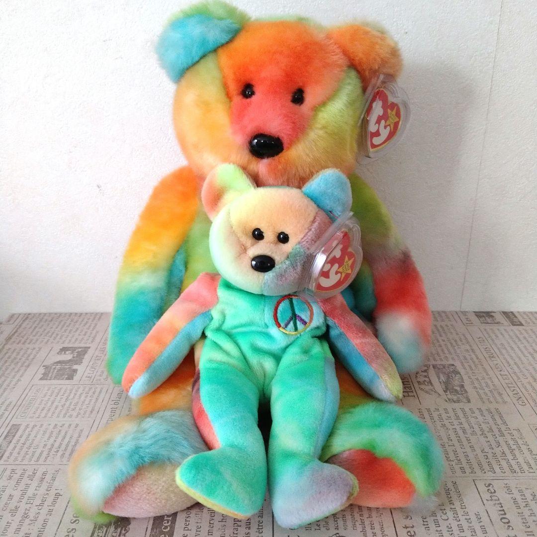 Tyビーニーベイビーズ ビーニーバディ ピース クマ 2体セット - メルカリ