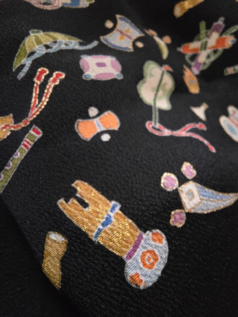 みんにょさん専用 縮緬 宝尽くし訪問着 かなり美品