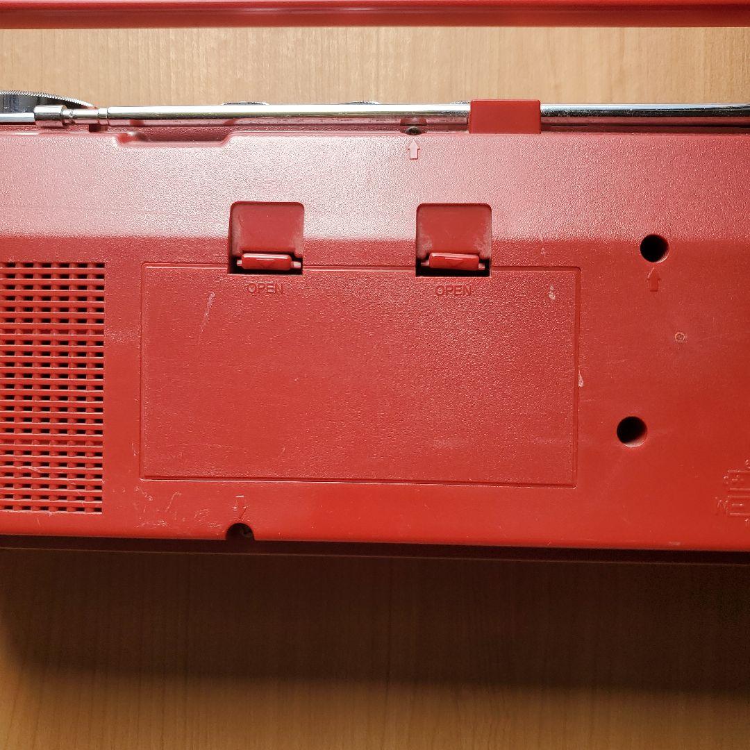 SANYO ステレオラジオダブルカセットテープレコーダー MR-WU4MKⅡ 赤