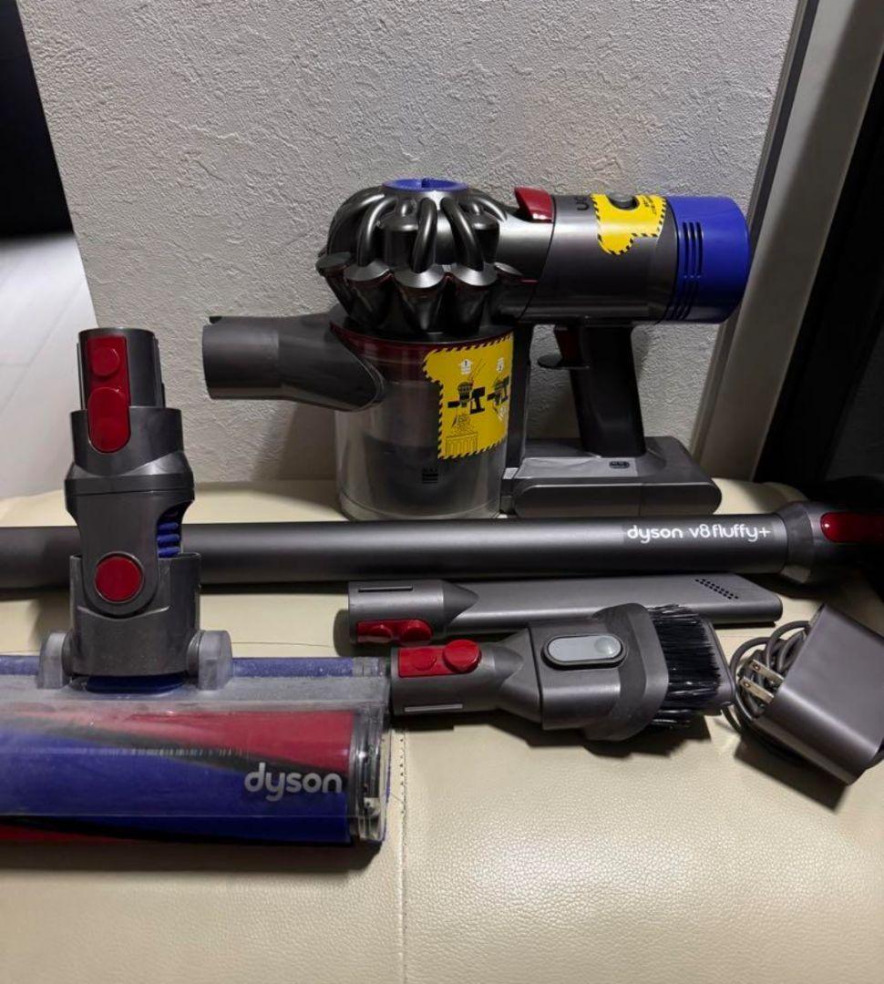 動作確認50分dyson純正 v7fluffy+ 本体と付属品 ヨドバシ.com - ダイソン Dyson Dyson V7 Fluffy コードレススティック