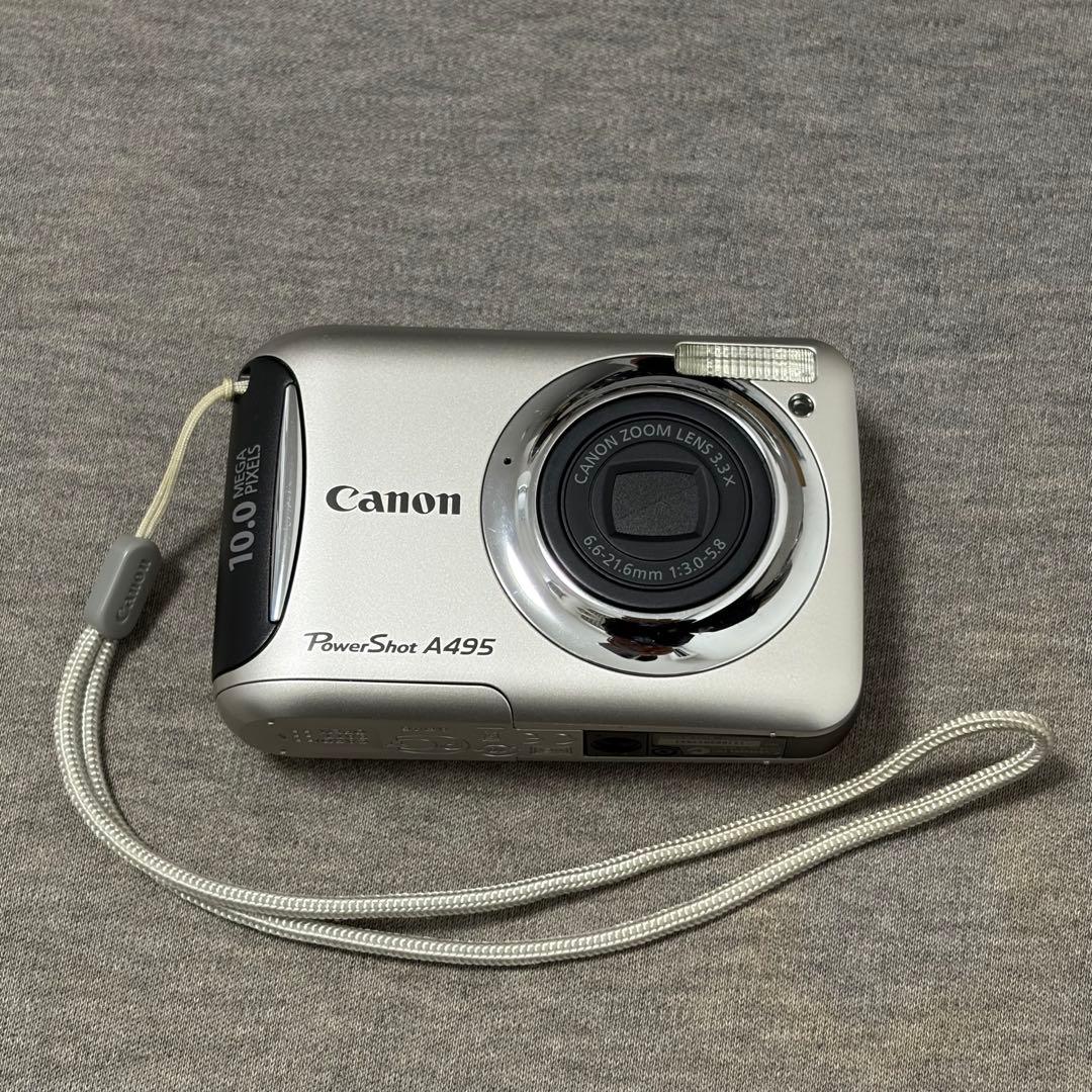 美品】キヤノン PowerShot A495 シルバー デジカメ 箱付き - メルカリ