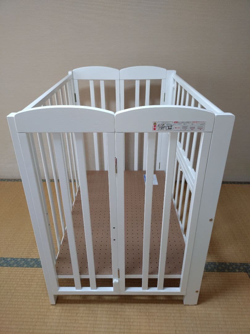 KATOJI ミニベビーベッド 折りたたみ ホワイト - メルカリ