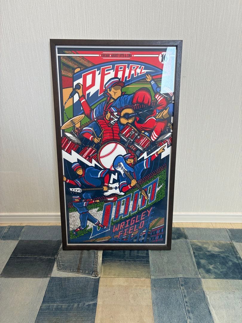 パールジャム　Pearl Jam 2016 ポスター　シカゴ　カブス Pearl Jam - 2016 Brad Klausen poster Chicago, IL Wrigley 1st