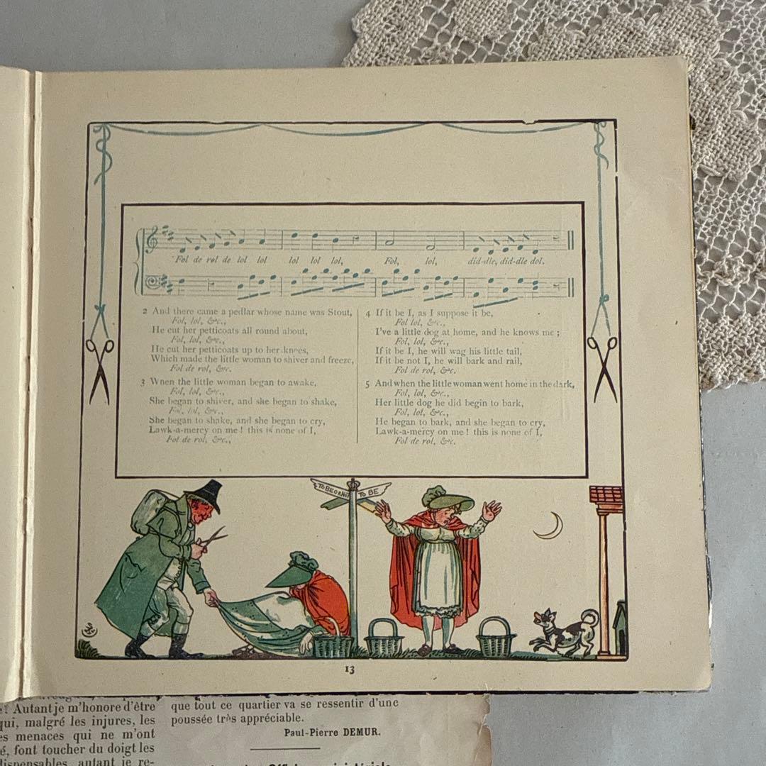 今だけSALE☆1895年アンティーク絵本イギリス洋書 古書ジャンク