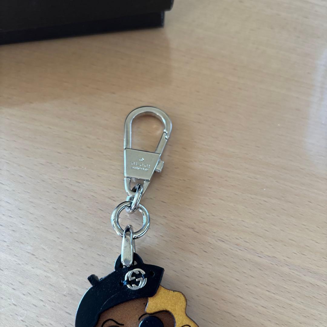 GUCCI グッチ キーリング マドモアゼルガールGG インターロッキング 美