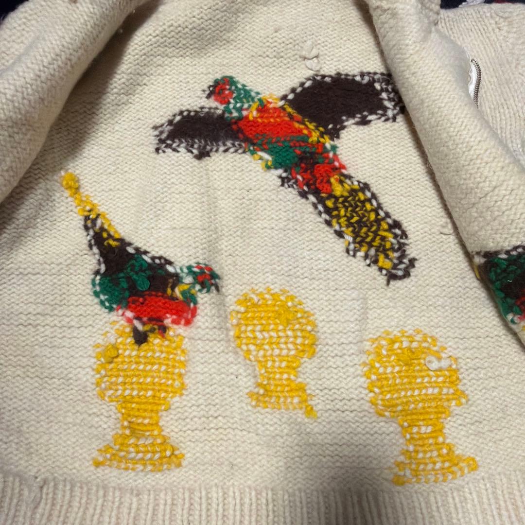 ロ*イ様 60s カウチンニットセーター lightning zip - メルカリ