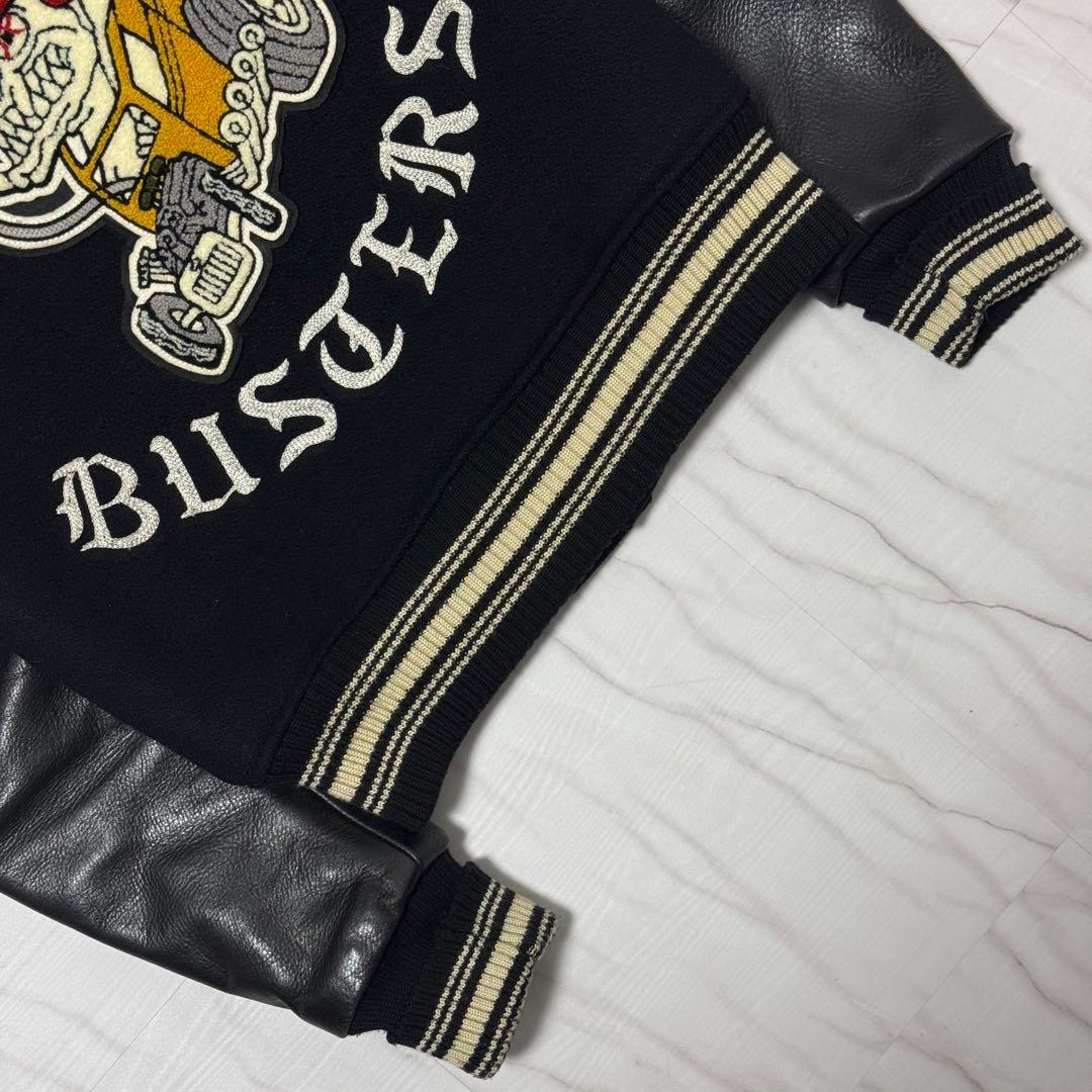 極美品✨ホワイトビル×Letterman クランクバスターズ レザースタジャン