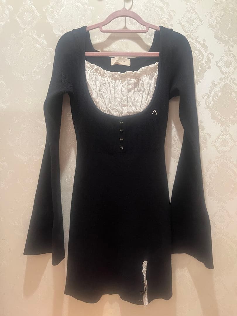 andmary poppy lace mini dress 正規品 - メルカリ