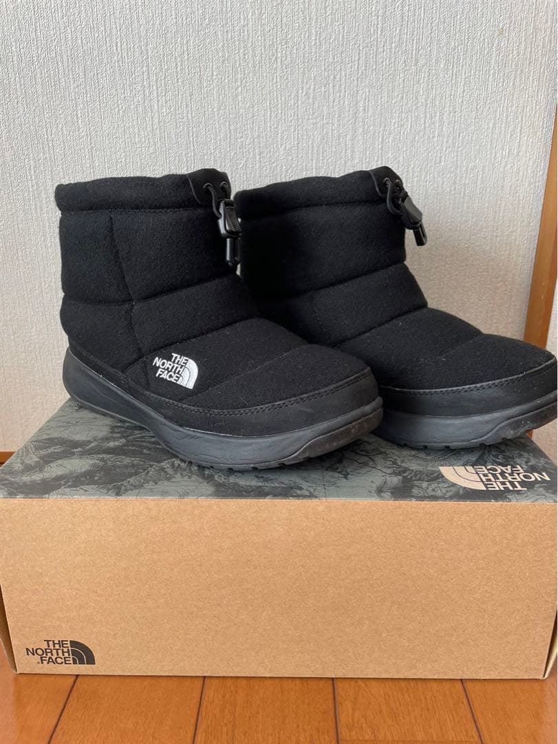 ノースフェイス ブーツ ヌプシ ウール 24cm ブラック 黒 NFW51979 THE NORTH FACE（ザ ノースフェイス） ノースフェイス スノーブーツ