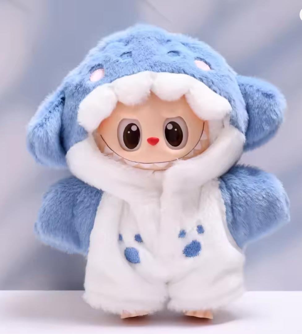 LABUBU POP MARTぬい服セット サメ 水色 - メルカリ