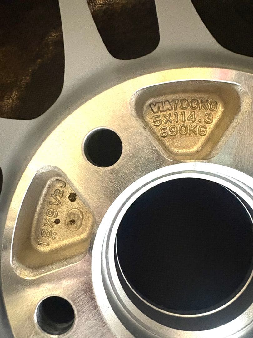 【新品・送料無料】エンケイENKEI RPF1 18インチ 9.5j+38 2本