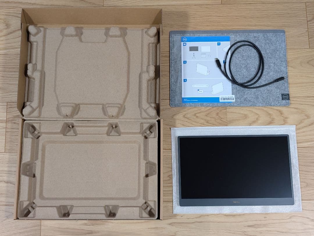 DELL C1422H 14インチ ポータブルモニター ディスプレイ 14インチのポータブルモニター｢DELL C1422H｣をレビュー。持ち運びする