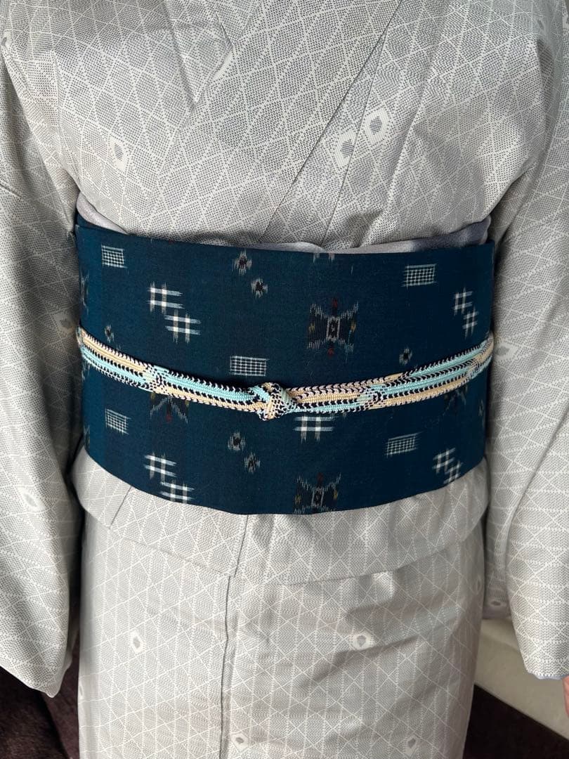 名古屋帯　紬地　ほぼ新品 森健持作 辻が花の模様 紬地 名古屋帯【未使用品】 | きものはちす