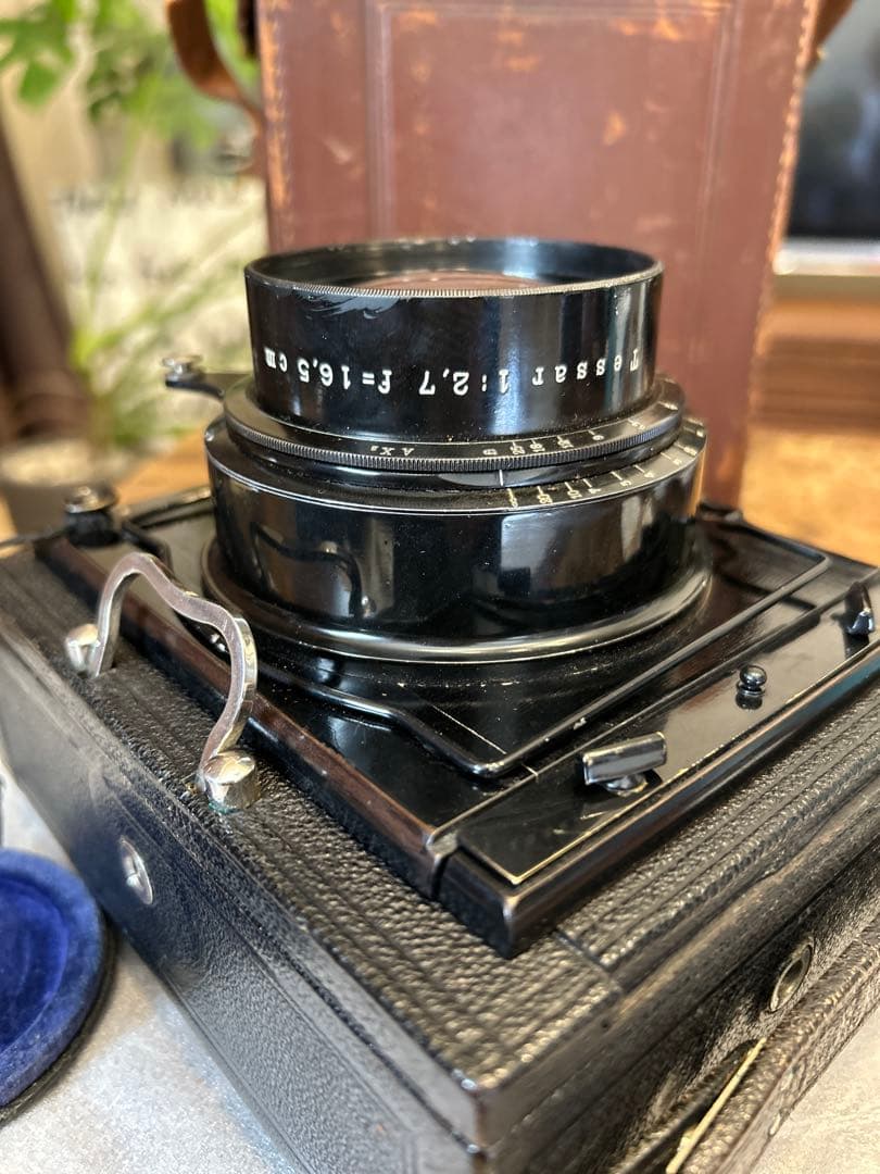 【激珍品レンズ】 テッサー 16.5cm f2.7 &ミロフレックス蛇腹カメラ