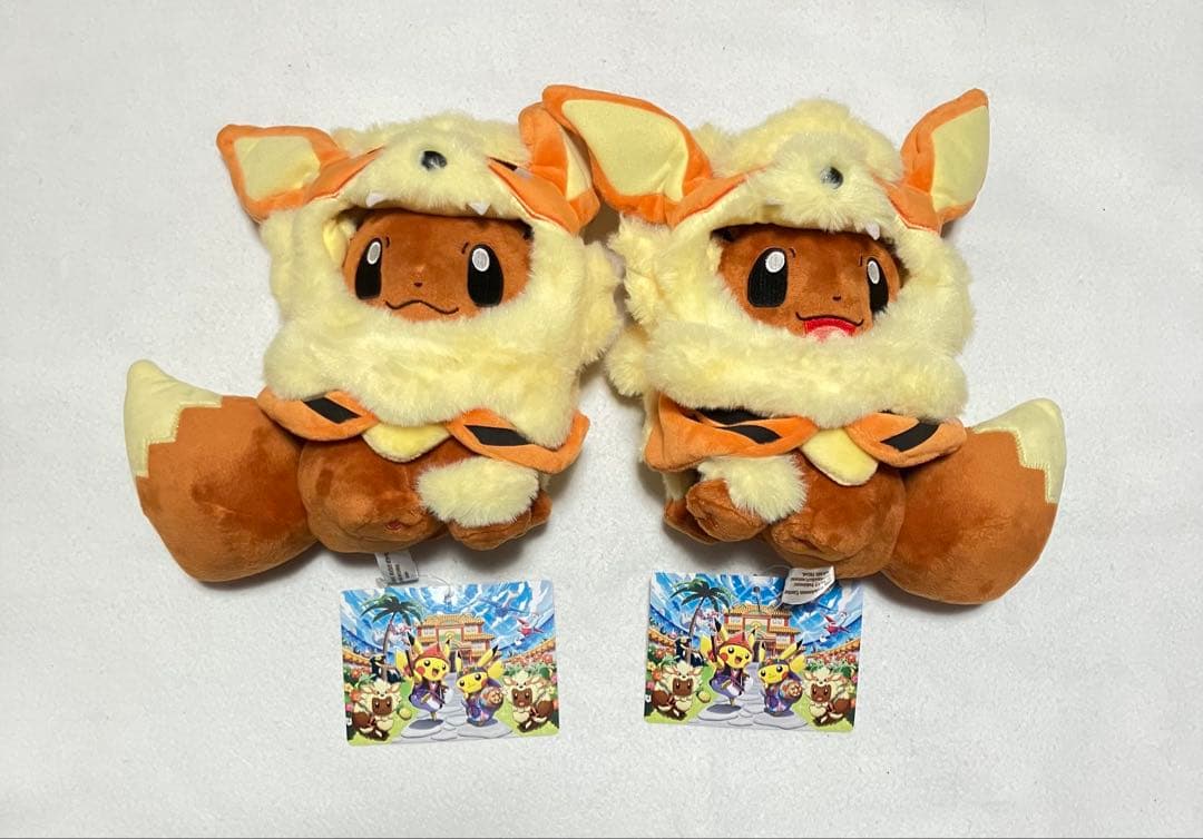 【タグ付き】ぬいぐるみ ウインディポンチョのイーブイ ノーマル スマイル セット ウィンディポンチョのイーブイ ノーマル ぬいぐるみ ポケモンセンター