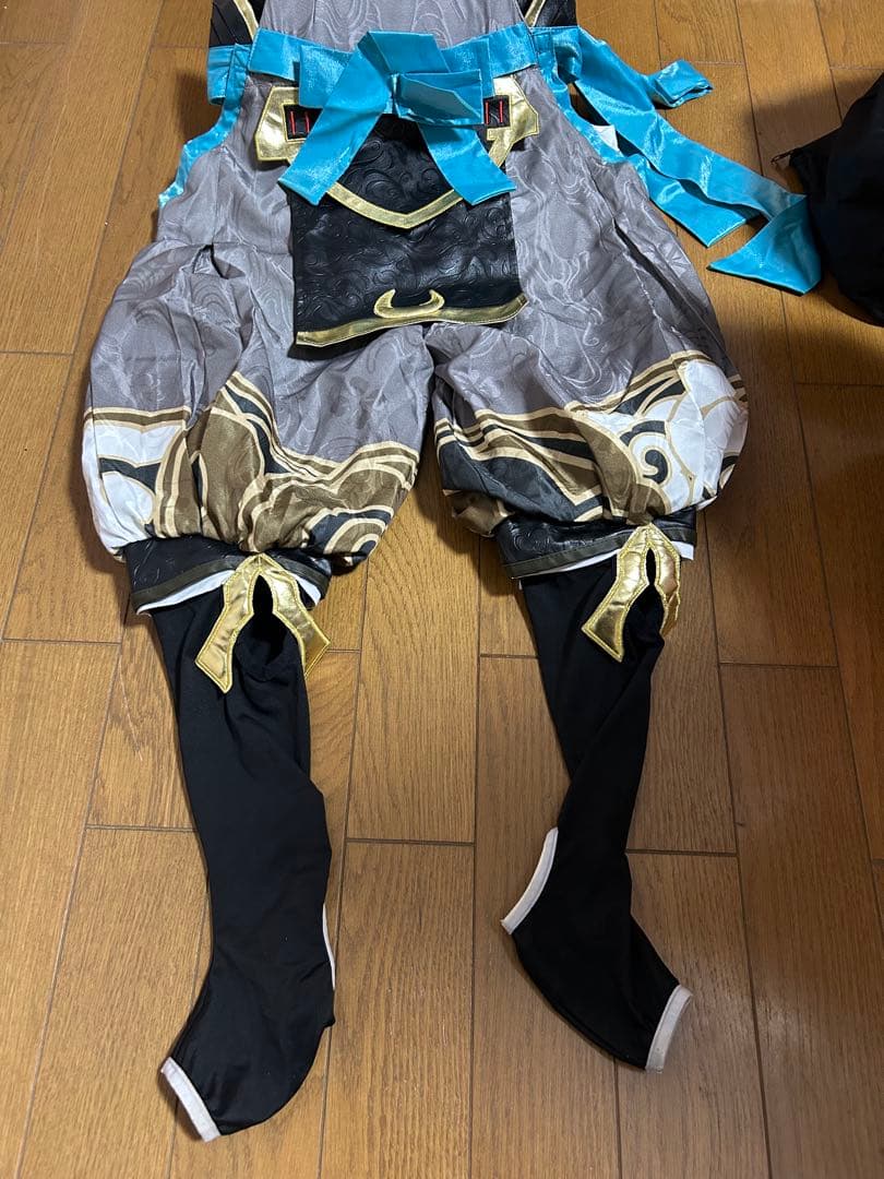 三分妄想【販売終了品】 原神 ゴロー 衣装 ウィッグ 耳2種類付き 下駄