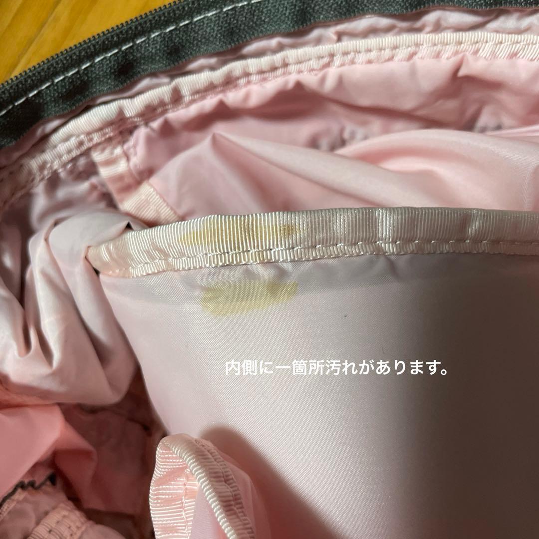 レスポートサック ハワイ限定 グレー ヴァイン ハンドバッグ 刺繍 変色