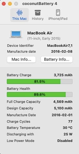 2016年製美品 MacBookAir i7 2.2Ghz 8Gb 11インチ