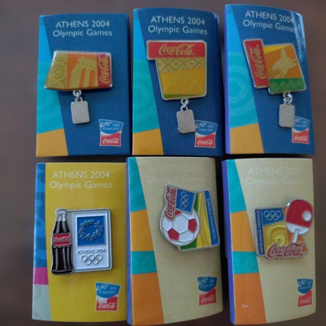 非売品 コカ・コーラ×アテネオリンピック2004 ピンバッジ - メルカリ