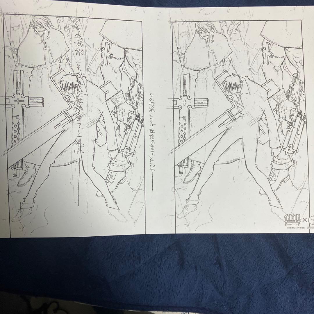 4枚セット】中外グレースカフェ トライガン TRIGUN ラフペーパー