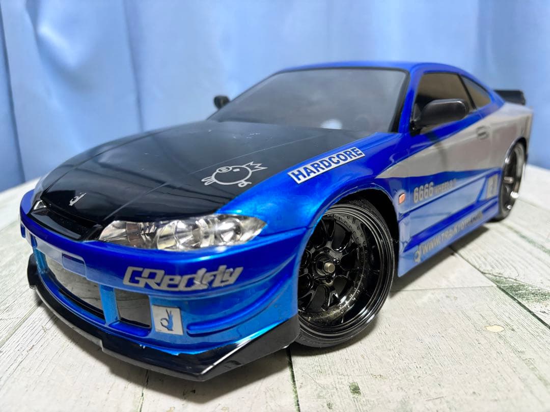 タミヤ S15シルビア 210mm Mシャーシ用ボディ タイヤ、ホイールセット