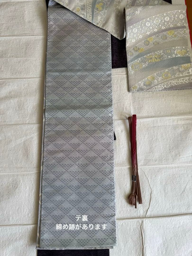 eoka様 西陣まいづる フォーマル袋帯 銀彩宝飾文 - メルカリ