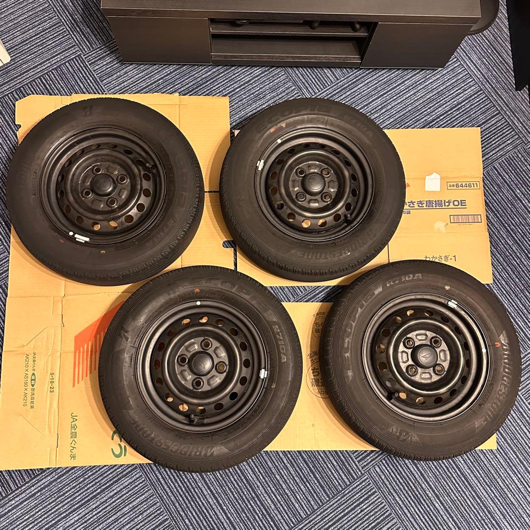 ダイハツ純正 12インチ 鉄ホイール 黒 ブラック アトレー ハイゼット