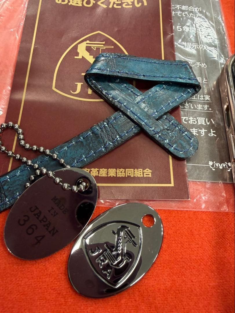 Pear クロコダイル風バッグ 青 - メルカリ