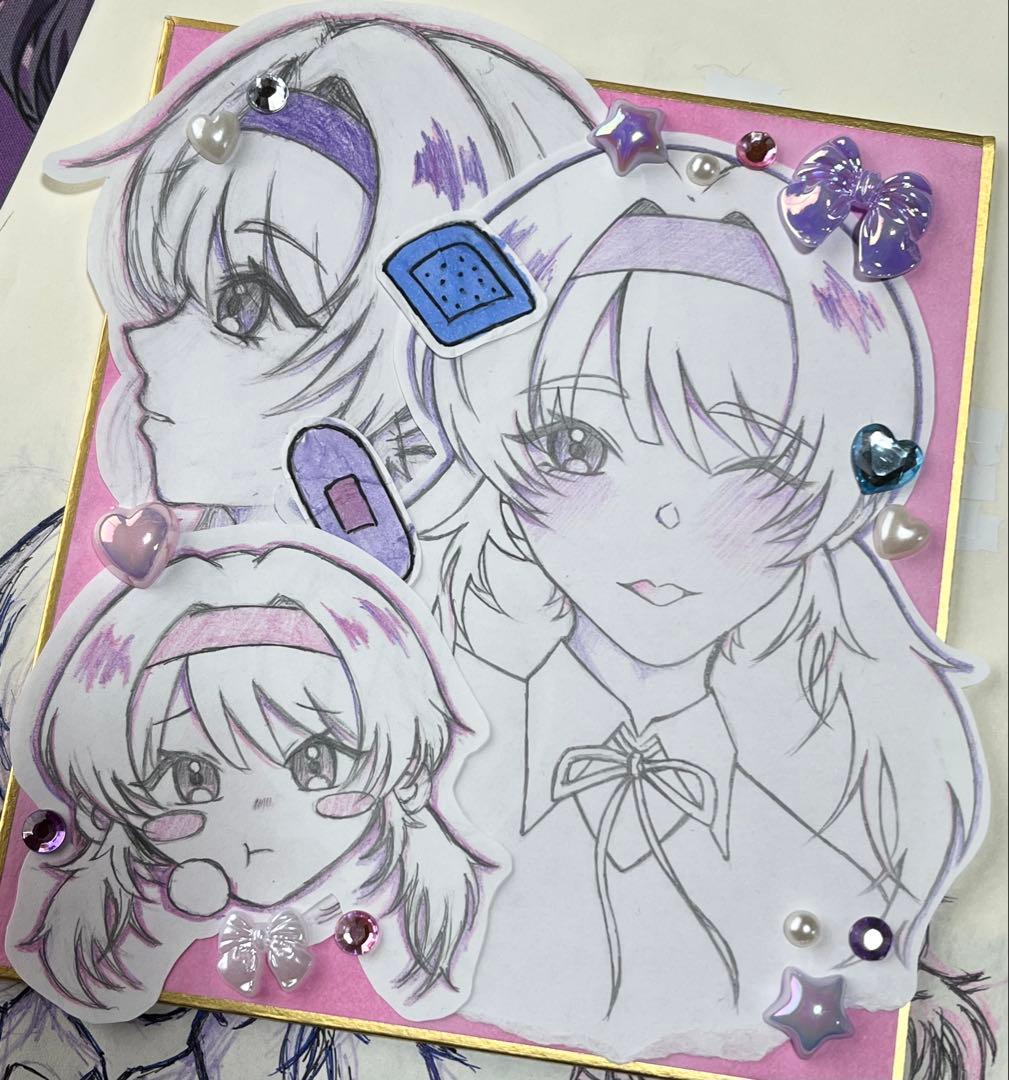 手描きイラスト オリジナル 一点物 - メルカリ