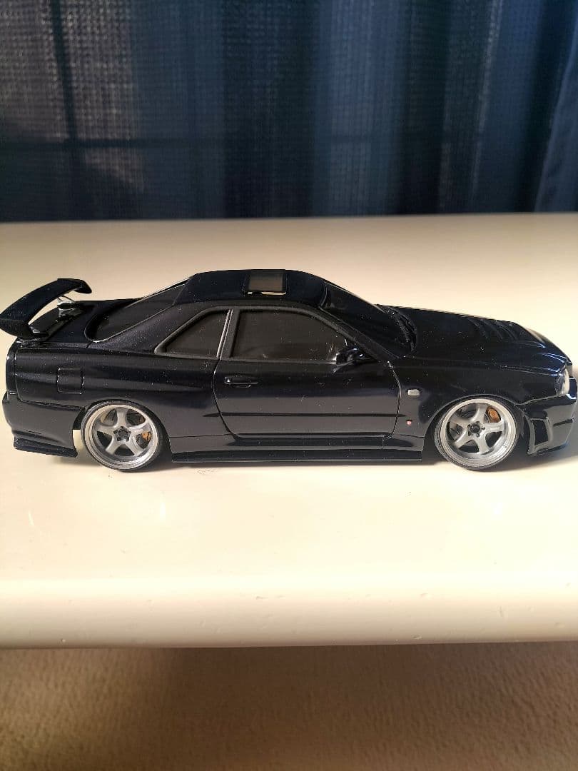 最終値下げ アオシマ GT-R ER34 R仕様 BP9 1/24 - メルカリ