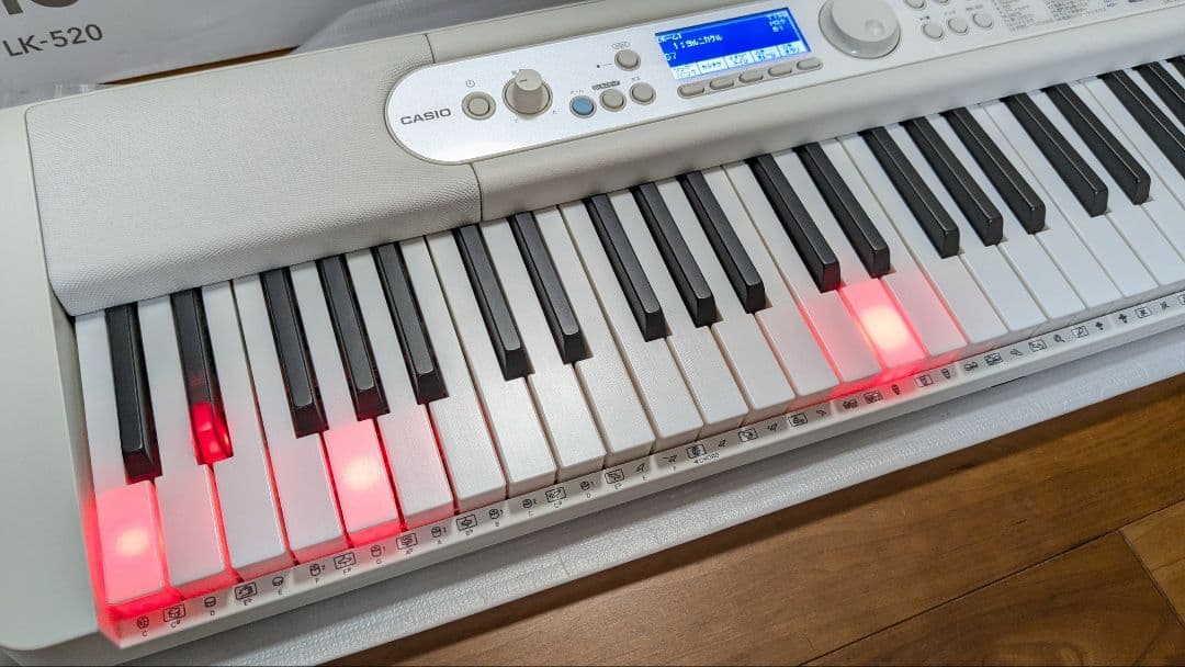 メロンパン様専用 カシオトーン 美品 LK-520 保証書 光ナビゲーション