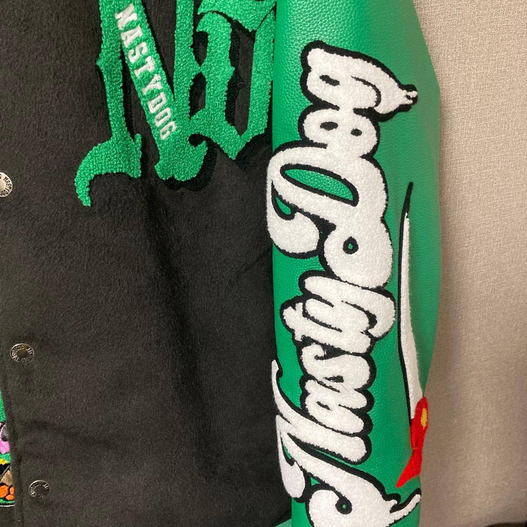 Nasty Dog ナスティードッグ スタジャン L ブラック/グリーン - メルカリ