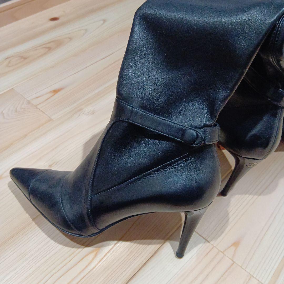 シャネル ニーハイ サイハイブーツ 36 1/2 激レア♡CHANEL - メルカリ