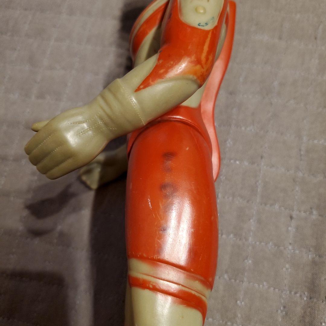 当時物】ブルマァク製 ウルトラマンゾフィーソフビ 面取れ 昭和レトロ