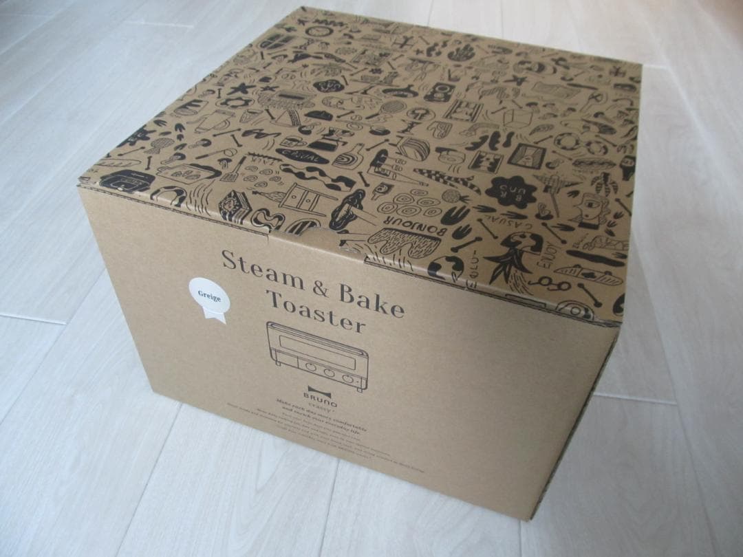【新品未使用】BRUNO スチーム＆ベイクトースター BOE067-GRG BRUNO スチーム&ベイク トースター[トースト4枚/スチーム