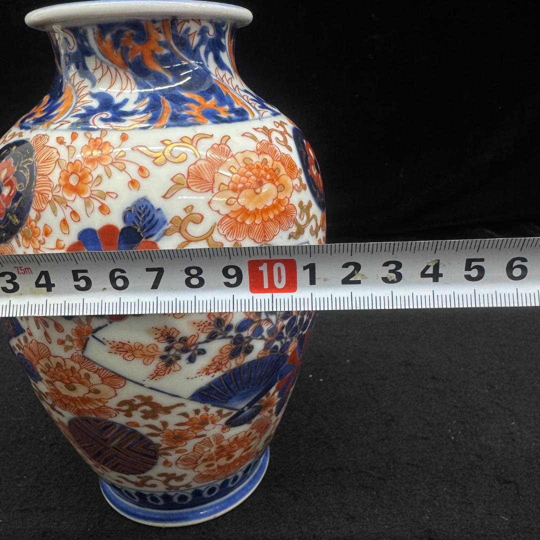 希少‼ 香蘭社 明治 オールド 赤絵錦 金欄手 花瓶 壺 時代物 - メルカリ