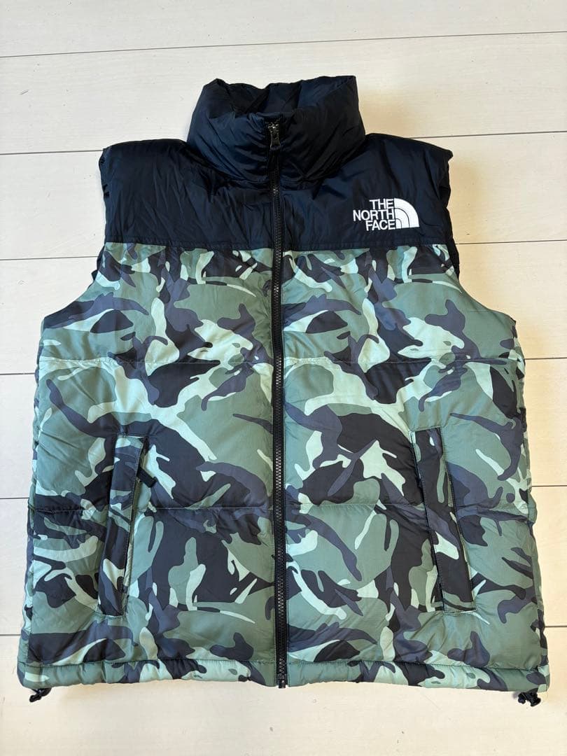 THE NORTH FACE カモフラージュ ダウンベスト XL