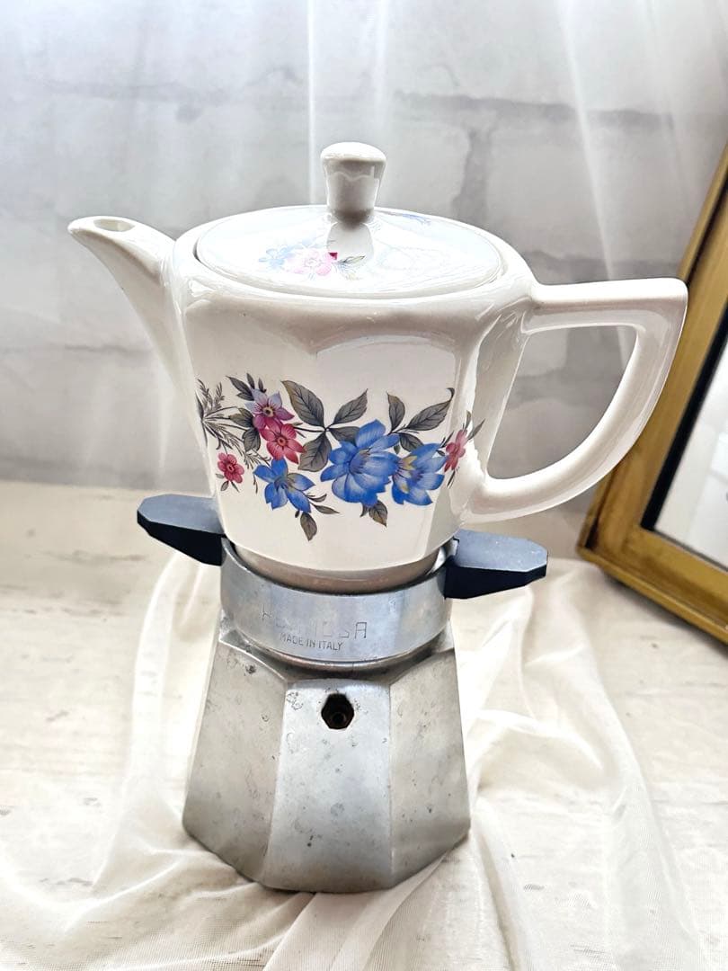 最終SALE価格！ エスプレッソメーカー 陶器製 イタリア製 アンティーク