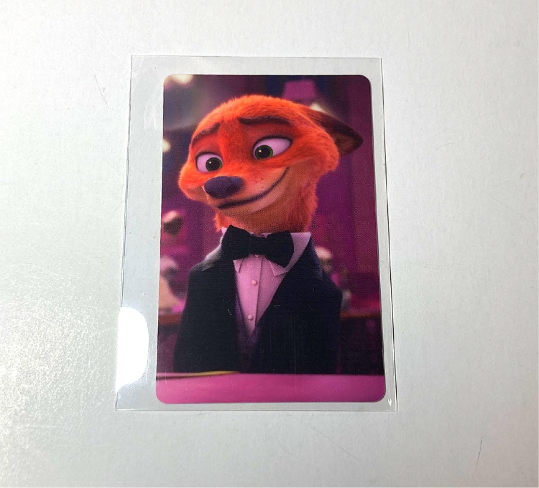 ズートピアカフェ 予約特典 オリジナルコレクションカード 特典 ニック ズートピアカフェ 予約特典 オリジナルコレクションカード ニック 2枚