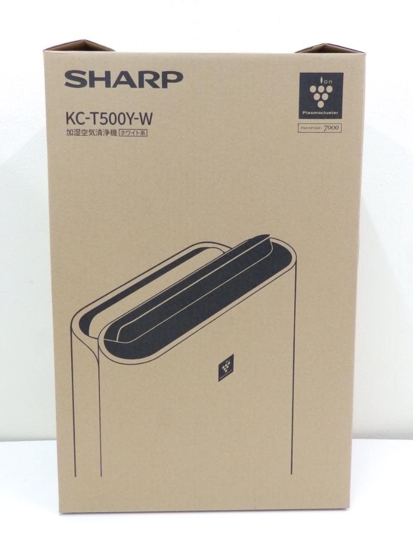 新品 未使用 SHARP KC-T500Y-W 加湿空気清浄機 ホワイト - メルカリ