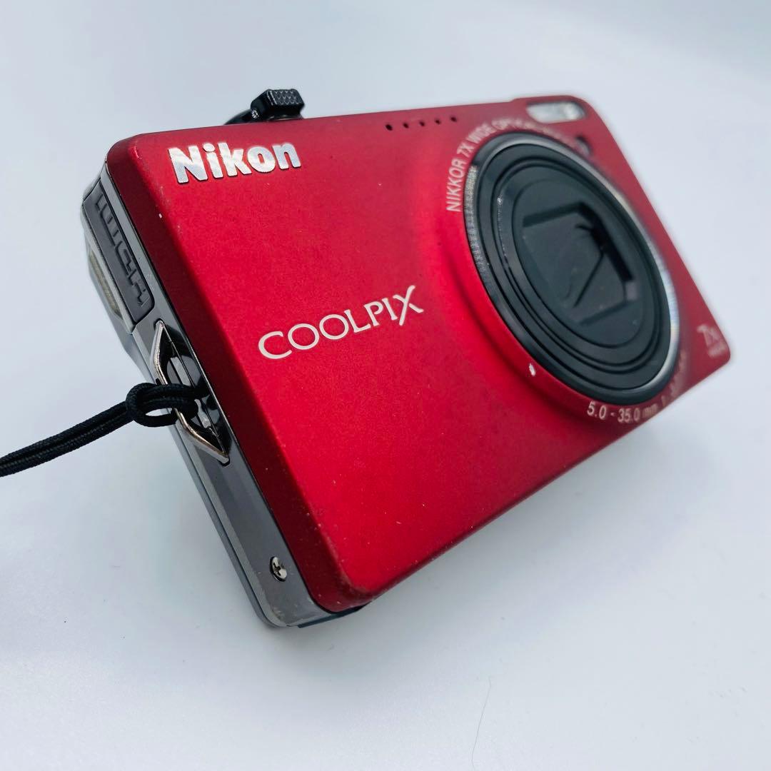 動作確認済 Nikon COOLPIX S6000 レッドボディ デジカメ - メルカリ