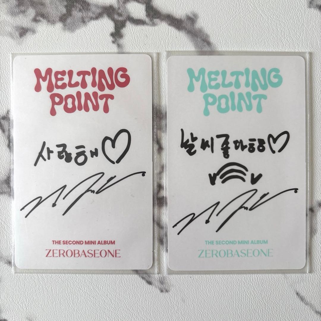 ゼベワン ZB1 ジウン トレカ MELTING POINT - メルカリ