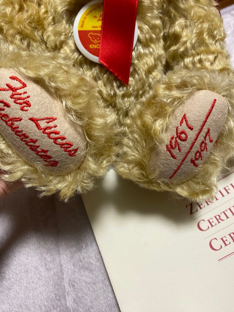 Steiff シュタイフ社 リカ 30周年記念 3000体限定